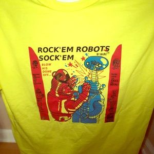 Rock’em Sock’em Robots Parody T-Shirt Robby vs B-9